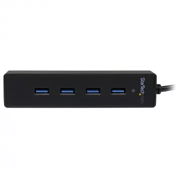 StarTech.com 4 Port Portable SuperSpeed USB 3.0 Hub with Built-in kabelis~4 Port Portable SuperSpeed USB 3.0 Hub with Built-in kabelis - 5Gbps
