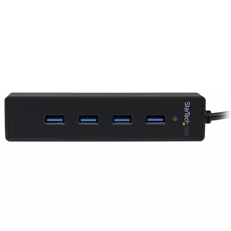 StarTech.com 4 Port Portable SuperSpeed USB 3.0 Hub with Built-in kabelis~4 Port Portable SuperSpeed USB 3.0 Hub with Built-in kabelis - 5Gbps