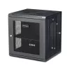 StarTech.com 4-Post 12U Wall Mount tīkls Cabinet with 1U Shelf, 19 inch Hinged Wall-Mounted Server Rack for Data / AV / Electronics / Computer Equipment, Flexible Vented Rack Enclosure