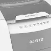 Papīra smalcinātājs LEITZ IQ Autofeed Small Office 100, šķērsgriezuma P-4, 8 lapas, 22 cm padeve, 34 L tvertne, pelēks