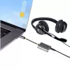StarTech.com USB-C austiņu sadalītājs, USB Type-C divu austiņu adapteris ar mikrofona ieeju, USB-C uz 3,5 mm audio adapteris/austiņu pārveidotājs, USB-C uz audio ligzdu/palīgizeju, 24 bitu DAC