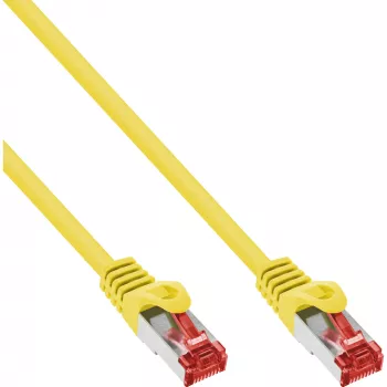 InLine komutācijas kabelis S/FTP PiMF Cat.6 250MHz PVC varš dzeltens 1m