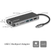 StarTech.com USB C vairākportu adapteris, pārnēsājams USB-C doks ar 4K HDMI, 2 portu USB 3.0 centrmezgls, SD/SDHC, GbE, 60 W PD caurlaide - USB Type-C/Thunderbolt 3 - AIZVIETOTS AR DKT30CHSDPD1