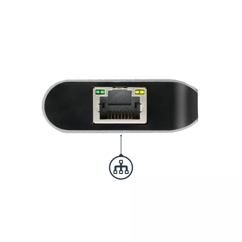 StarTech.com USB C vairākportu adapteris, pārnēsājams USB-C doks ar 4K HDMI, 2 portu USB 3.0 centrmezgls, SD/SDHC, GbE, 60 W PD caurlaide - USB Type-C/Thunderbolt 3 - AIZVIETOTS AR DKT30CHSDPD1