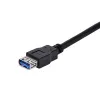 StarTech.com 1 m melns SuperSpeed USB 3.0 pagarinātāja kabelis A–A – vīriešu/sieviešu