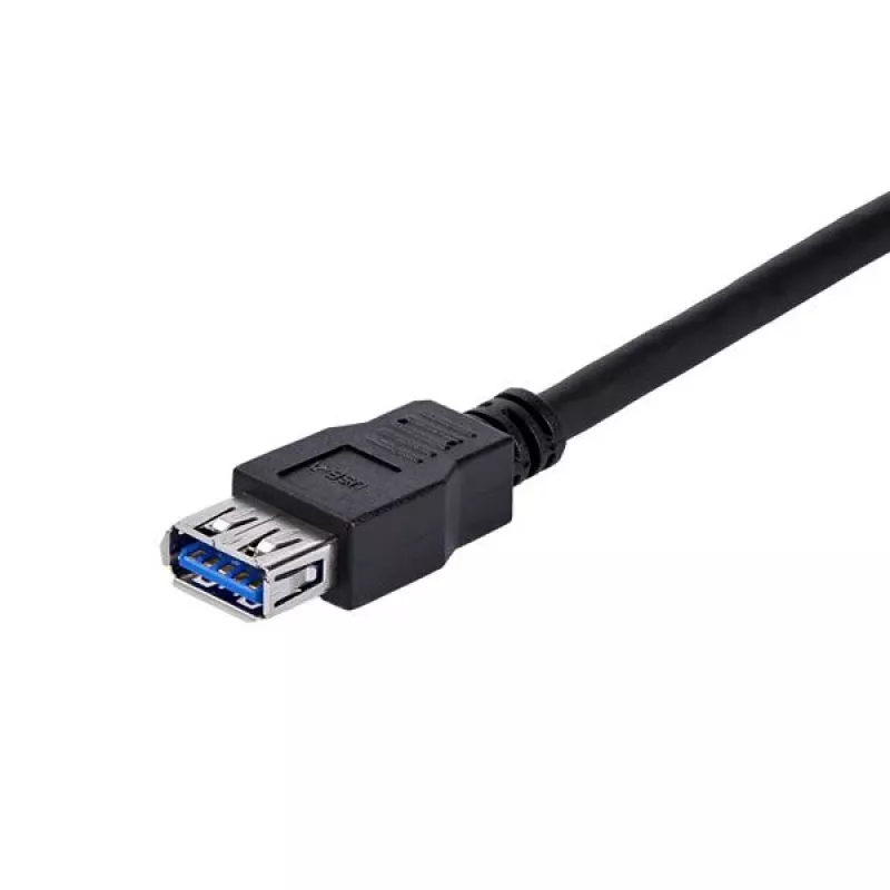 StarTech.com 1 m melns SuperSpeed USB 3.0 pagarinātāja kabelis A–A – vīriešu/sieviešu
