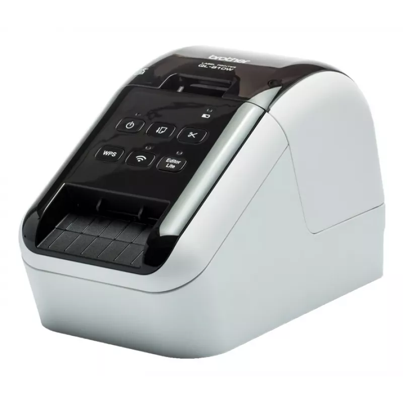 Brother QL-810W etiķešu printeris Tiešā termo Krāsaina 300 x 600 DPI 176 mm/s Vadu un bezvadu savienojums DK Wi-Fi