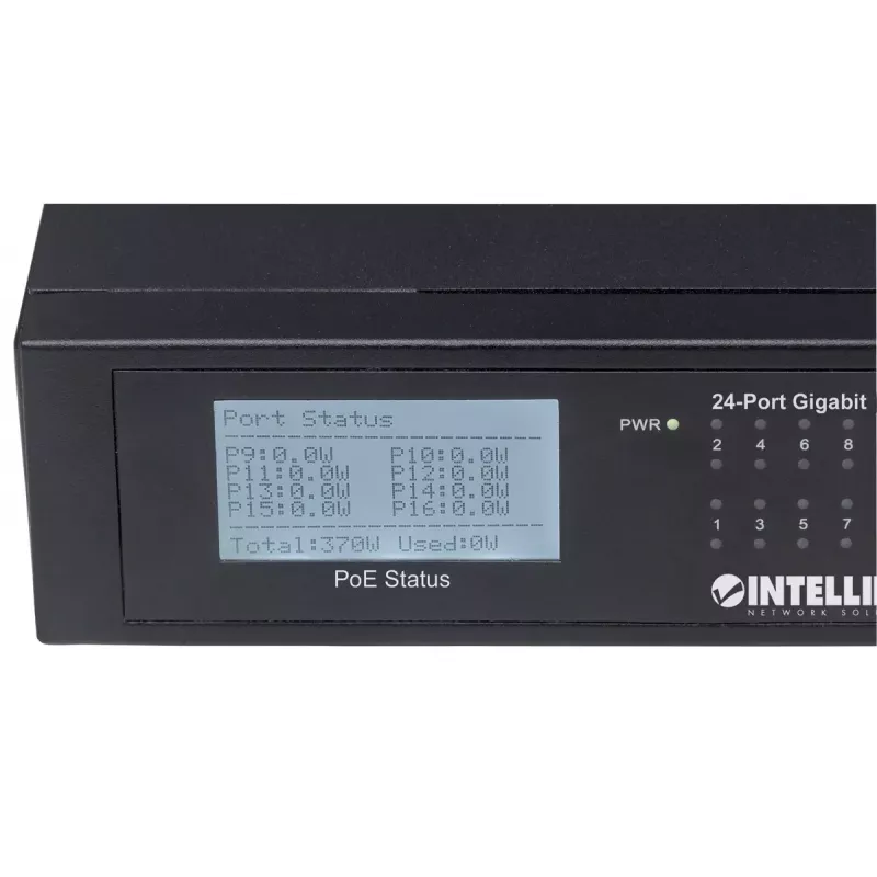 Intellinet 24-portu Gigabit Ethernet PoE+ nevadāms komutators 561242