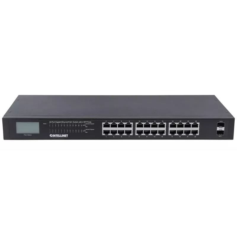 Intellinet 24-portu Gigabit Ethernet PoE+ nevadāms komutators 561242