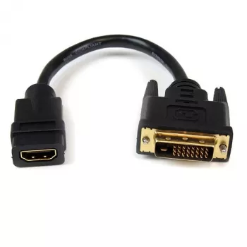 StarTech.com 8in HDMI–DVI-D video kabeļa adapteris – HDMI ligzda uz DVI spraudnis