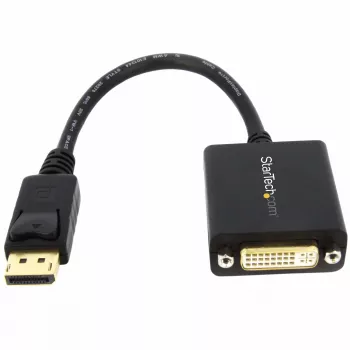 StarTech.com DisplayPort uz DVI adapteris - DisplayPort uz DVI-D adapteris video pārveidotājs 1080p - DP 1.2 uz DVI monitors/displeja kabeļa adapteris dongle - DP uz DVI adapteris - fiksējošs DisplayPort savienotājs