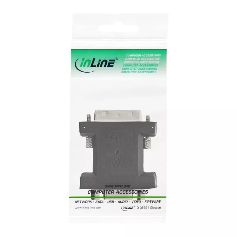 InLine DVI-A adapteris DVI 12+5 vīrišķais / VGA 15 HD / S-VGA sievišķā
