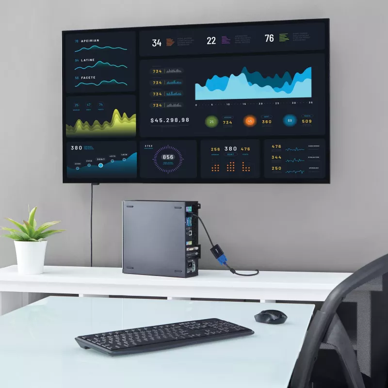 StarTech.com DisplayPort uz VGA adapteris - aktīvs DP uz VGA pārveidotājs - 1080p video - DP/DP++ avots uz VGA monitora kabeļa adapteris - DP uz VGA adaptera dongle digitāls uz analogu - DP 1.2 uz VGA