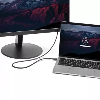 StarTech.com 1 m (3.3 pēdas) USB-C uz Mini DisplayPort kabelis - 4K 60Hz - melns