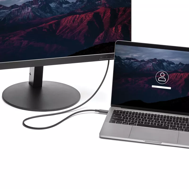 StarTech.com 1 m (3.3 pēdas) USB-C uz Mini DisplayPort kabelis - 4K 60Hz - melns