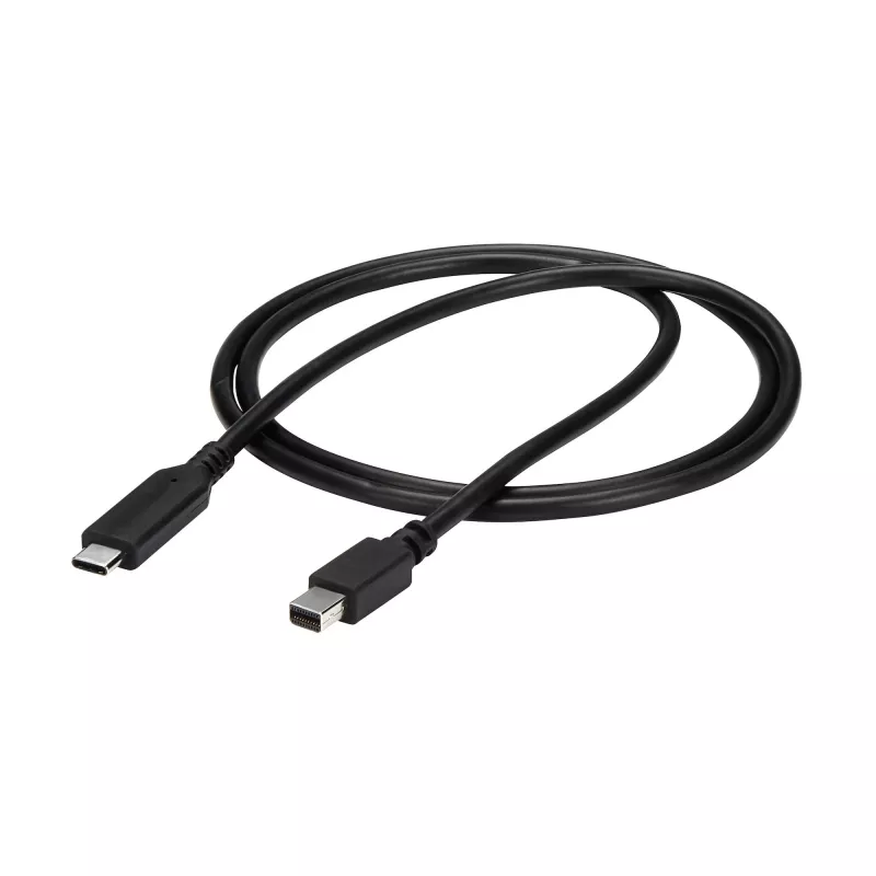 StarTech.com 1 m (3.3 pēdas) USB-C uz Mini DisplayPort kabelis - 4K 60Hz - melns