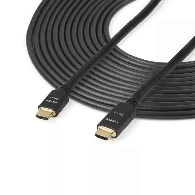 StarTech.com 66ft (20m) Active HDMI kabelis - 4K High Speed HDMI kabelis with Ethernet - CL2 Rated for In-Wall Install - 4K 30Hz Video - HDMI 1.4 Cord - For HDMI Monitor, Projector, TV, Display