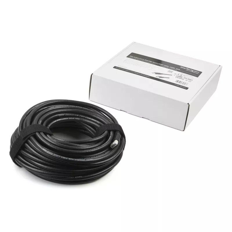 StarTech.com 66ft (20m) Active HDMI kabelis - 4K High Speed HDMI kabelis with Ethernet - CL2 Rated for In-Wall Install - 4K 30Hz Video - HDMI 1.4 Cord - For HDMI Monitor, Projector, TV, Display