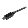 StarTech.com īss Micro-USB kabelis - vīr./vīr. - 0,5 m, 0,5 m, USB A, Micro-USB B, USB 2.0, 0,48 Gbit/s, melns