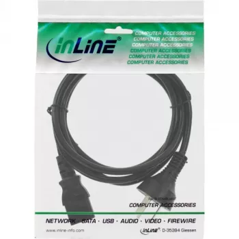 InLine strāvas kabelis, Ķīnas kontaktdakša (vīr.) / 3-pin IEC C13 (vīr.), 1,8 m