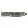 StarTech.com 4 portu PCI Express PCIe SuperSpeed USB 3.0 kontroliera kartes adapteris ar UASP - SATA barošanu