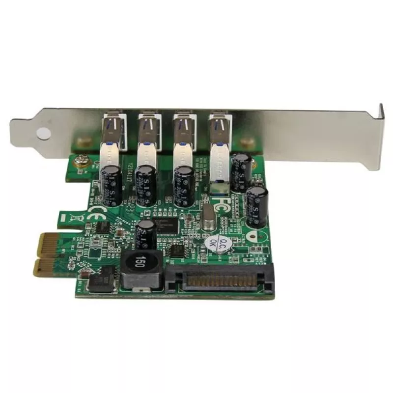 StarTech.com 4 portu PCI Express PCIe SuperSpeed USB 3.0 kontroliera kartes adapteris ar UASP - SATA barošanu