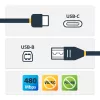 StarTech.com USB-C uz USB-B kabelis - vīr./vīr. - 1 m (3 pēdas) - USB 2.0