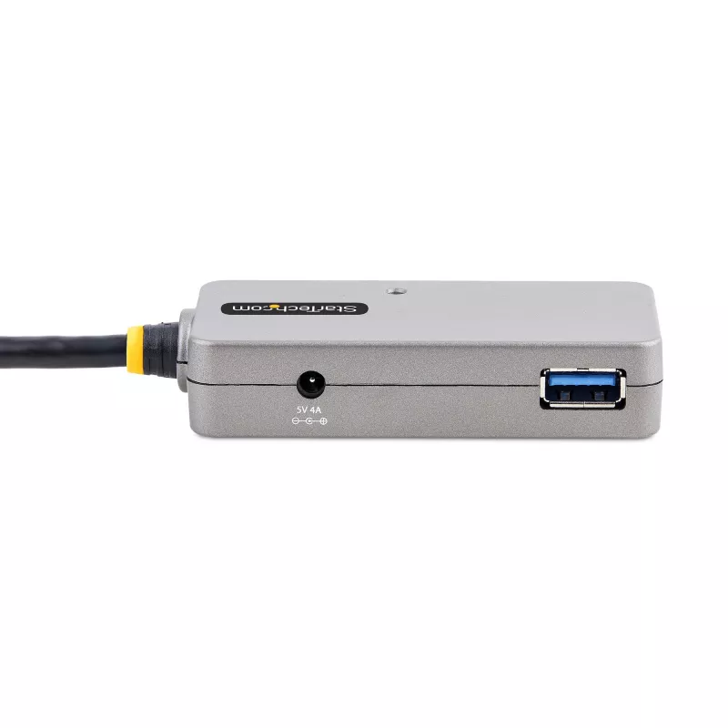 StarTech.com USB pagarinātāja centrmezgls, 10 m USB 3.0 pagarinātāja kabelis ar 4 portu USB-A centrmezglu, aktīvs/no kopnes barots USB retranslatora kabelis, iekļauts papildu 20 W barošanas avots, ESD aizsardzība