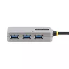 StarTech.com USB pagarinātāja centrmezgls, 10 m USB 3.0 pagarinātāja kabelis ar 4 portu USB-A centrmezglu, aktīvs/no kopnes barots USB retranslatora kabelis, iekļauts papildu 20 W barošanas avots, ESD aizsardzība