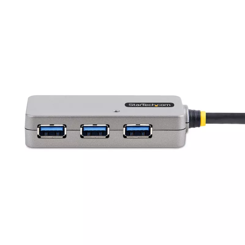 StarTech.com USB pagarinātāja centrmezgls, 10 m USB 3.0 pagarinātāja kabelis ar 4 portu USB-A centrmezglu, aktīvs/no kopnes barots USB retranslatora kabelis, iekļauts papildu 20 W barošanas avots, ESD aizsardzība