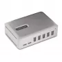 StarTech.com 7 portu USB-C centrmezgls - 5x USB-A + 2x USB-C - pašbarojošs ar 65W barošanas bloku - USB 3.1 10Gbps - galddatora/klēpjdatora USB centrmezgls ar 3 pēdu USB-IF sertificētu fiksējošo kabeli - USB C centrmezgls