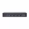 StarTech.com 4-portu KM pārslēgs ar peles pārslēgšanu, USB pārslēgs tastatūrai/pelei, 3,5 mm/USB audio, perifērijas koplietošana 4 datoriem, atbilst TAA