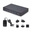 StarTech.com 4-portu KM pārslēgs ar peles pārslēgšanu, USB pārslēgs tastatūrai/pelei, 3,5 mm/USB audio, perifērijas koplietošana 4 datoriem, atbilst TAA