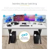 StarTech.com 4-portu KM pārslēgs ar peles pārslēgšanu, USB pārslēgs tastatūrai/pelei, 3,5 mm/USB audio, perifērijas koplietošana 4 datoriem, atbilst TAA