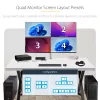 StarTech.com 4-portu KM pārslēgs ar peles pārslēgšanu, USB pārslēgs tastatūrai/pelei, 3,5 mm/USB audio, perifērijas koplietošana 4 datoriem, atbilst TAA