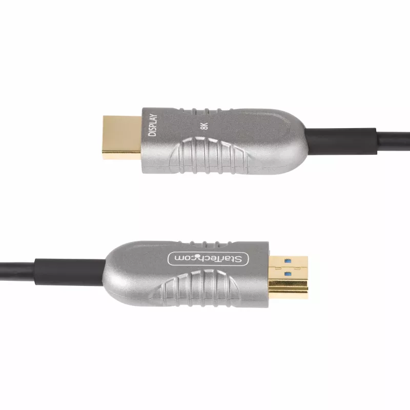 StarTech.com 100 pēdu (30,4 m) HDMI 2.1 hibrīda aktīvais optiskais kabelis (AOC), CMP, plēnuma klases, 8K īpaši ātrdarbīgs HDMI 2.1/2.0 optiskās šķiedras kabelis, 48 Gbps, 8K 60 Hz/4K 120 Hz, HDR10+/FRL/TMDS/eARC
