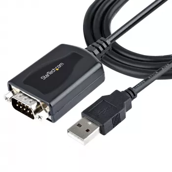 StarTech.com 0,9 m USB–seriālais kabelis ar COM porta saglabāšanu, DB9 vīrišķais RS232–USB pārveidotājs, USB–seriālais adapteris PLC/printerim/skenerim, Prolific mikroshēmojums, Windows/Mac