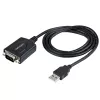 StarTech.com 0,9 m USB–seriālais kabelis ar COM porta saglabāšanu, DB9 vīrišķais RS232–USB pārveidotājs, USB–seriālais adapteris PLC/printerim/skenerim, Prolific mikroshēmojums, Windows/Mac