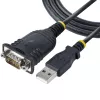 StarTech.com 0,91 m USB–seriālais kabelis, DB9 vīriešu RS232–USB pārveidotājs, Prolific IC, USB–seriālais adapteris PLC/printerim/skenerim/slēdžam, USB–COM porta adapteris, Windows/Mac