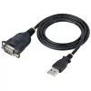 StarTech.com 0,91 m USB–seriālais kabelis, DB9 vīriešu RS232–USB pārveidotājs, Prolific IC, USB–seriālais adapteris PLC/printerim/skenerim/slēdžam, USB–COM porta adapteris, Windows/Mac