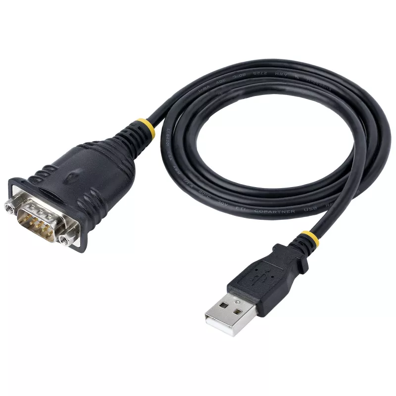 StarTech.com 0,91 m USB–seriālais kabelis, DB9 vīriešu RS232–USB pārveidotājs, Prolific IC, USB–seriālais adapteris PLC/printerim/skenerim/slēdžam, USB–COM porta adapteris, Windows/Mac