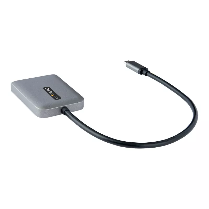 StarTech.com USB-C uz diviem HDMI MST centrmezgls - Divi HDMI 4K 60Hz - USB Type C vairāku monitoru adapteris klēpjdatoram ar 1 pēdu/30cm kabeli - DP 1.4 Multi-Stream Transport centrmezgls - USB-C uz HDMI sadalītājs