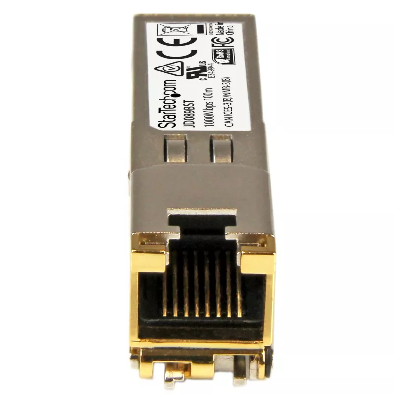 StarTech.com HP JD089B saderīgs SFP raiduztvērēja modulis - 10/100/1000BASE-TX~HPE JD089B saderīgs SFP modulis - 1000BASE-T - SFP uz RJ45 Cat6/Cat5e - 1GE gigabitu Ethernet SFP - RJ-45 100m - HPE 5820AF, 12500, 5500