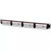 StarTech.com 24 portu 1U statnes Cat 6 110 ielāpu panelis, RJ-45, uzstādīšanai statnē, 1U, melns, RoHS, CE, ETl, UL