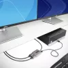 StarTech.com 2 portu DisplayPort MST centrmezgls, dubultā 4K 60Hz, DP uz 2x DisplayPort monitora adapteris, DP 1.4 vairāku monitoru video adapteris, 1 pēdu (30cm) iebūvēts kabelis, barošana caur USB, tikai Windows