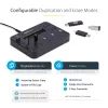 StarTech.com Atsevišķs 1 uz 5 USB zibatmiņu dublētājs un dzēsējs, vairāku USB zibatmiņu kopētājs, sistēmas un failu un visa diska kopēšana ar ātrumu 1,5 GB/min, vienas un trīs piegājienu dzēšana, LCD Displejs - TAA