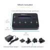 StarTech.com Atsevišķs 1 uz 5 USB zibatmiņu dublētājs un dzēsējs, vairāku USB zibatmiņu kopētājs, sistēmas un failu un visa diska kopēšana ar ātrumu 1,5 GB/min, vienas un trīs piegājienu dzēšana, LCD Displejs - TAA