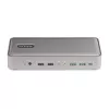 StarTech.com divkāršā klēpjdatora USB-C KVM dokstacija, divu monitoru 4K 60Hz DisplayPort doks, 5 portu USB centrmezgls, GbE, 90W/45W barošanas piegāde diviem klēpjdatoriem, Windows/Mac, 2 saimniekdatoru KVM doks - TAA