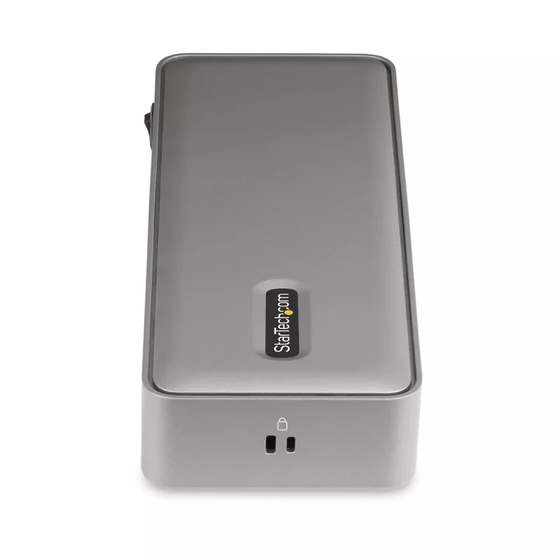 StarTech.com divkāršā klēpjdatora USB-C KVM dokstacija, divu monitoru 4K 60Hz DisplayPort doks, 5 portu USB centrmezgls, GbE, 90W/45W barošanas piegāde diviem klēpjdatoriem, Windows/Mac, 2 saimniekdatoru KVM doks - TAA