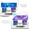 StarTech.com divkāršā klēpjdatora USB-C KVM dokstacija, divu monitoru 4K 60Hz DisplayPort doks, 5 portu USB centrmezgls, GbE, 90W/45W barošanas piegāde diviem klēpjdatoriem, Windows/Mac, 2 saimniekdatoru KVM doks - TAA